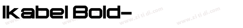 Ikabel Bold字体转换